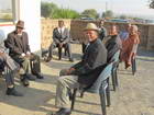 Village chiefs awaiting the start of our meeting