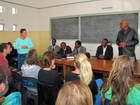 Team meeting with the Kgosi in Molepolole