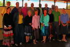 Head Kgosi with the Global Village team